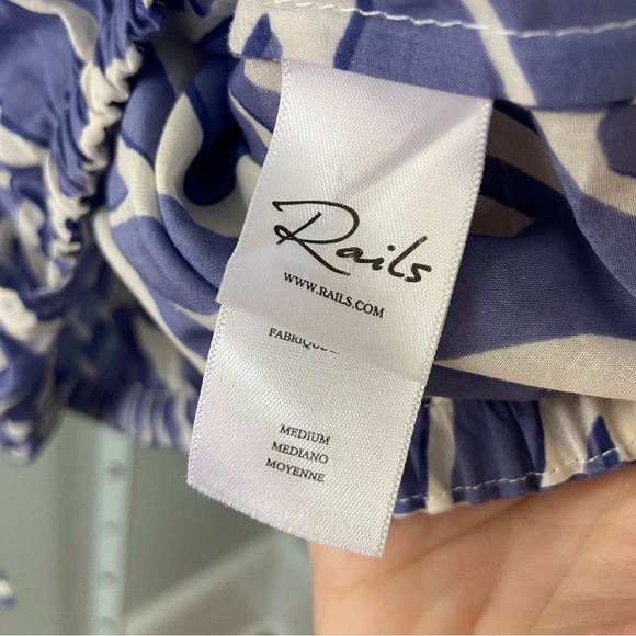 Rails Cotton Katia Crop Top Island Waves size Medium - Picture 7 of 11